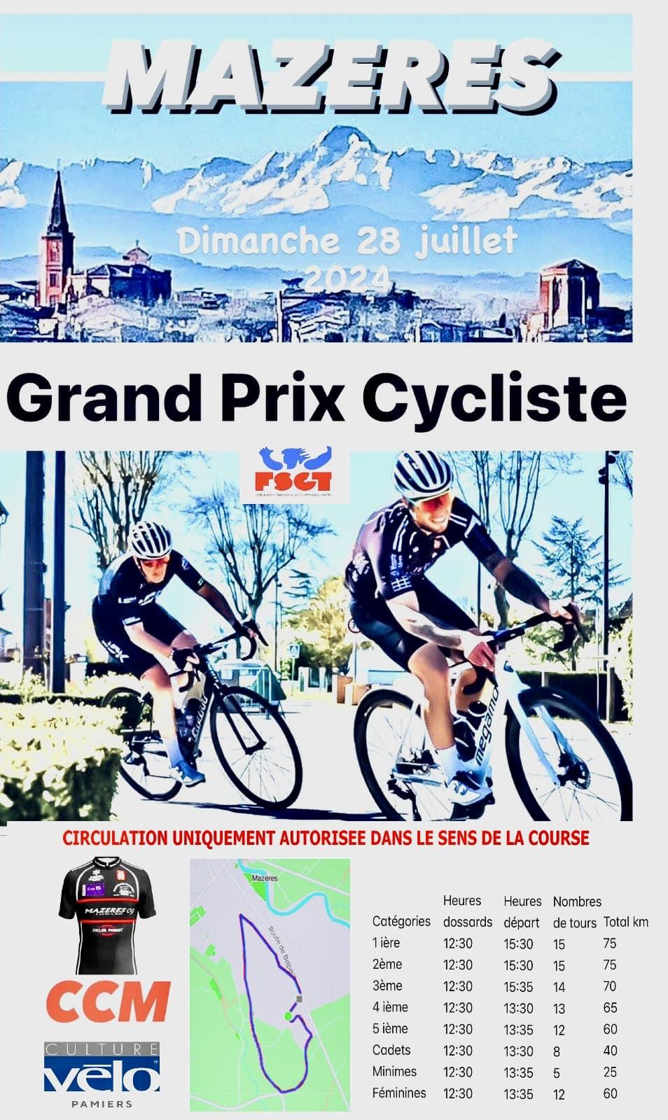 Grand prix cycliste 2024